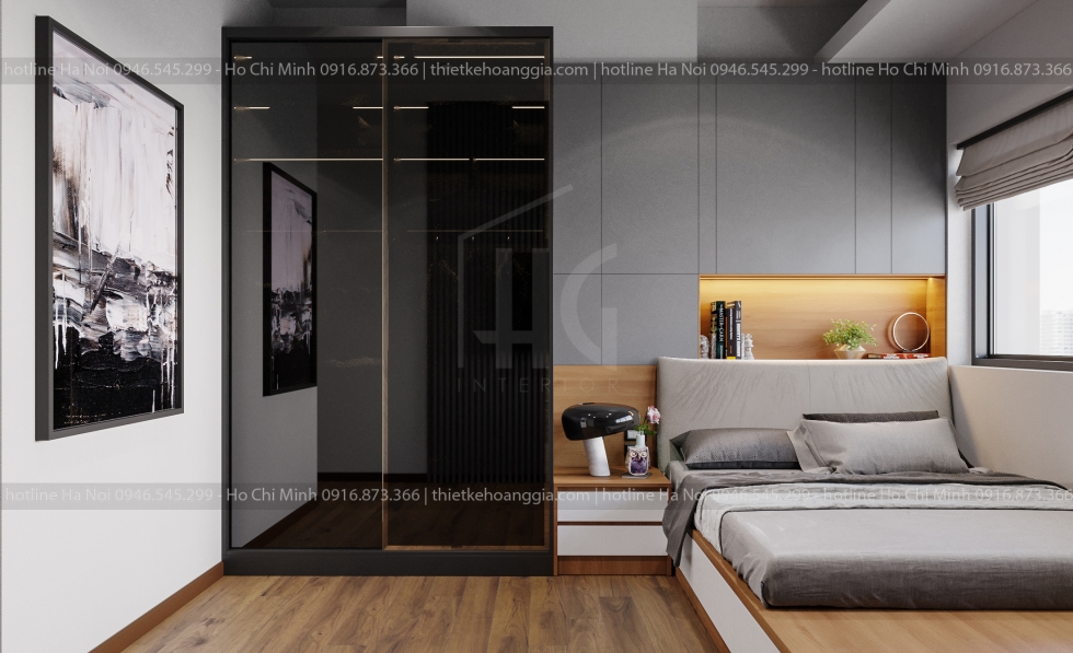Mẫu thiết kế nội thất chung cư cho phòng ngủ