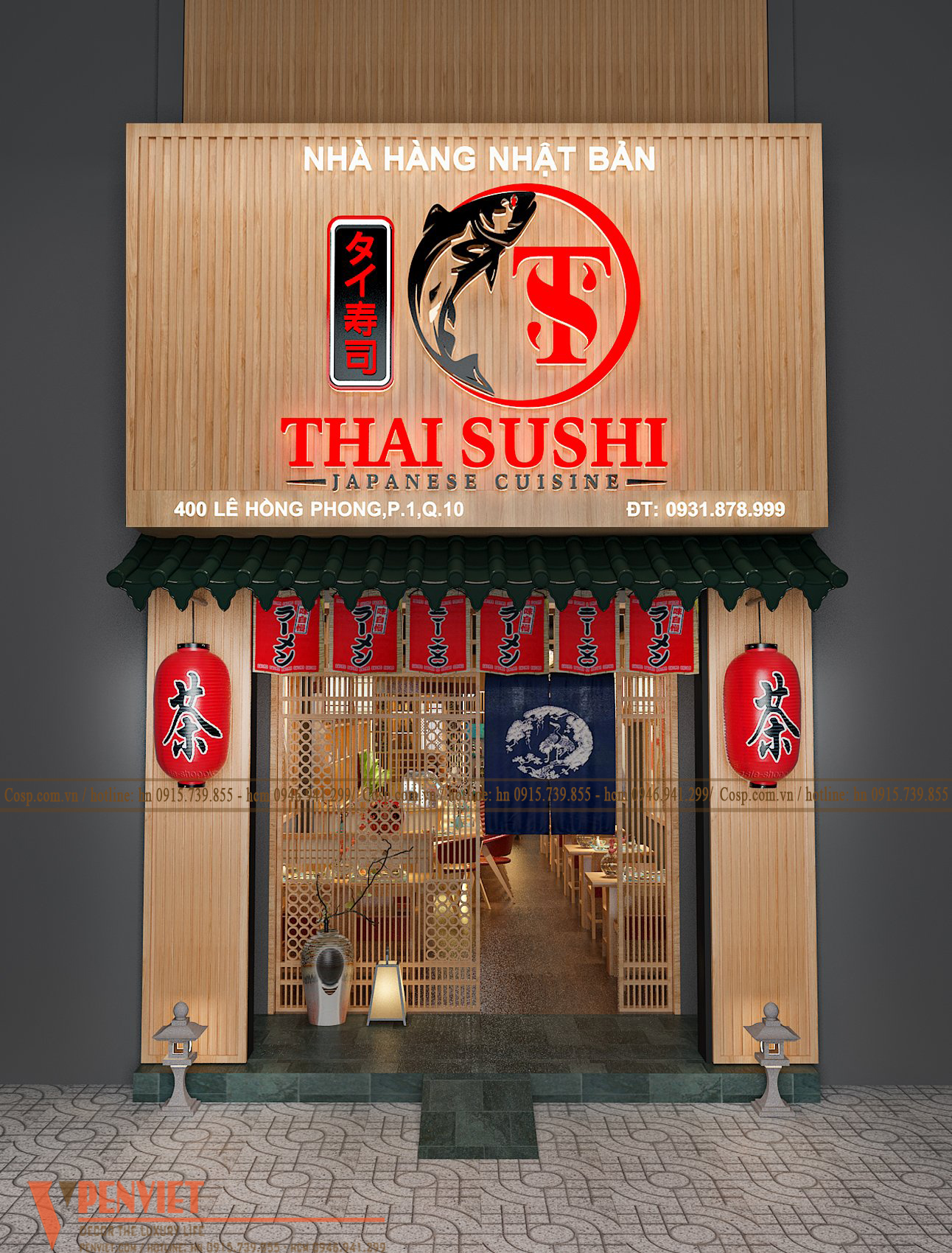 Thiết kế nhà hàng Nhật