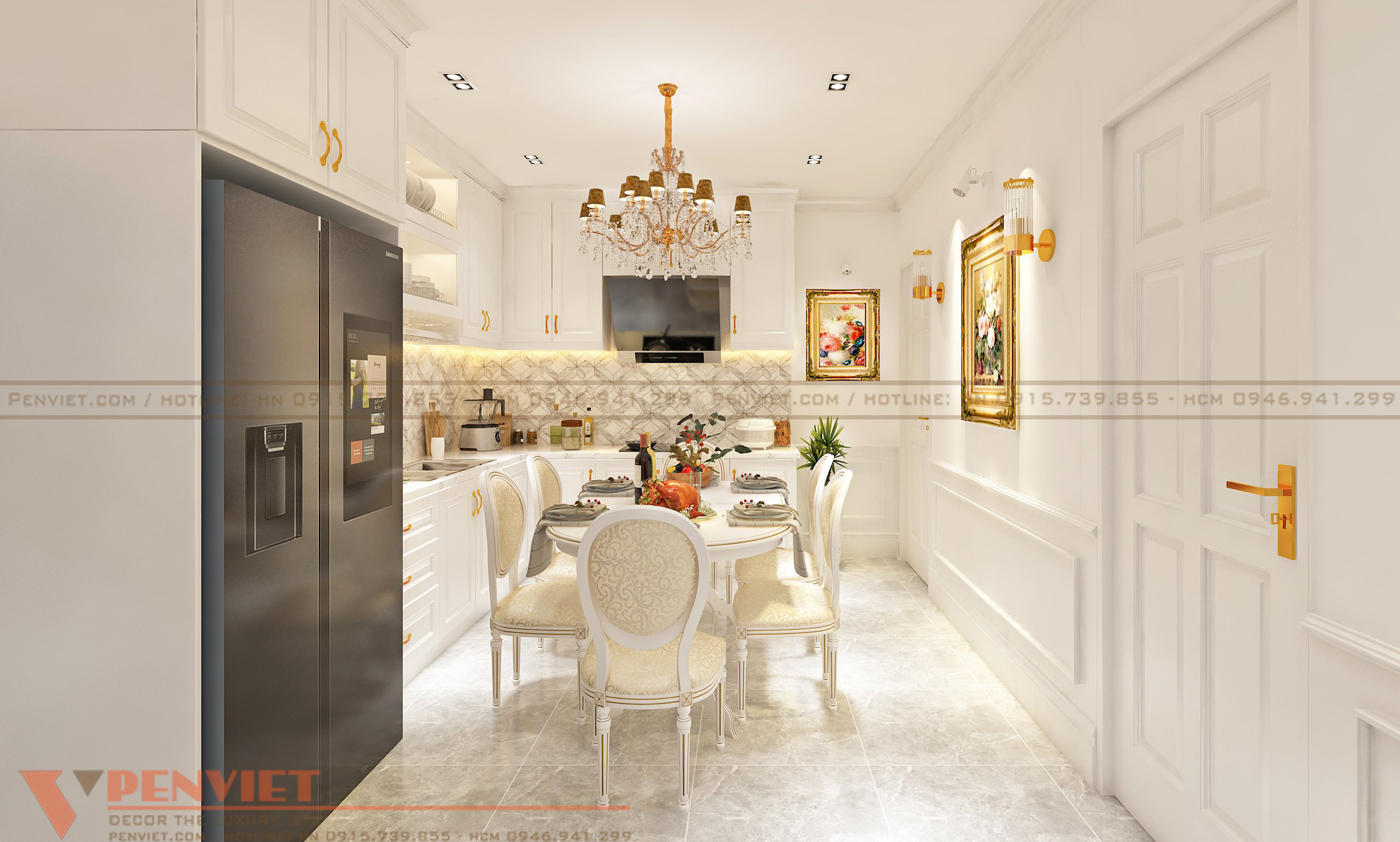 Thiết kế nội thất phòng bếp