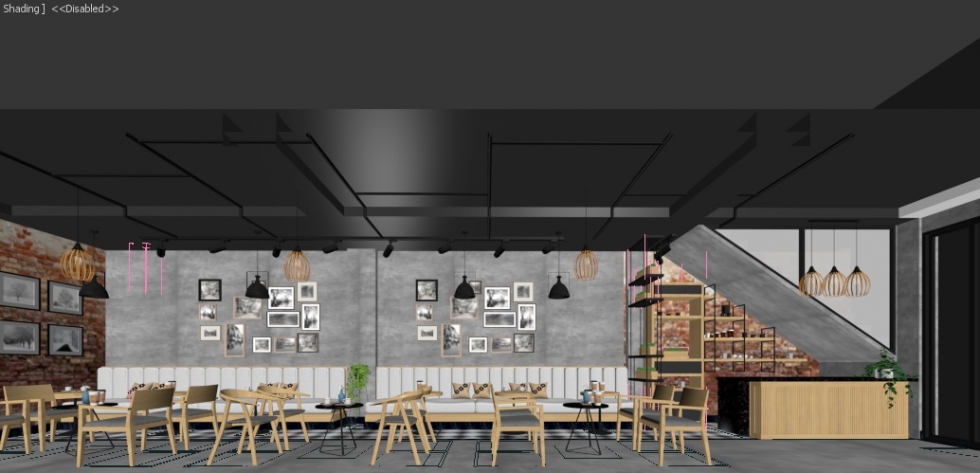 thiết kế nội thất quán cafe 12